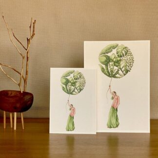 Botanická ilustrace Dívka s balónem botanicka ilustracia dievca s balonom 4 wearewind plantizia Plantizia.cz