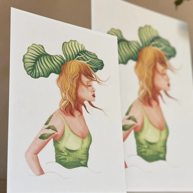 Botanická ilustrace Éterická kalatea - Image 2