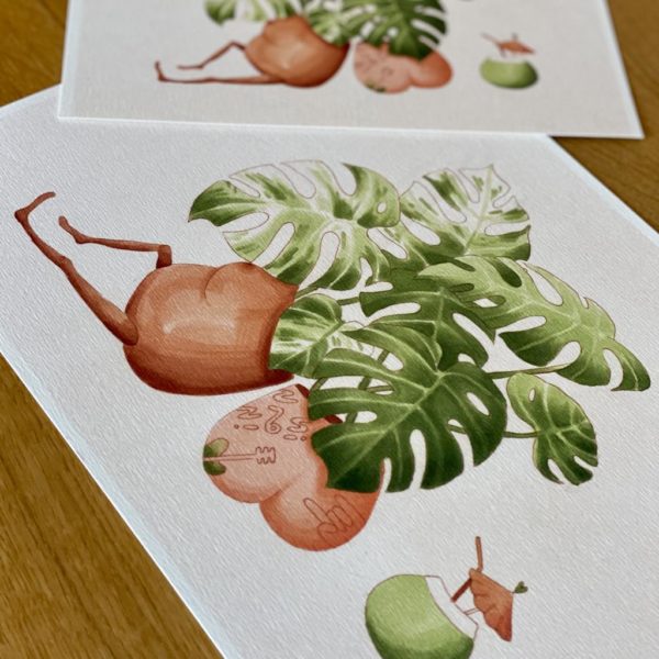 Botanická ilustrace Letní pohodička wearewind