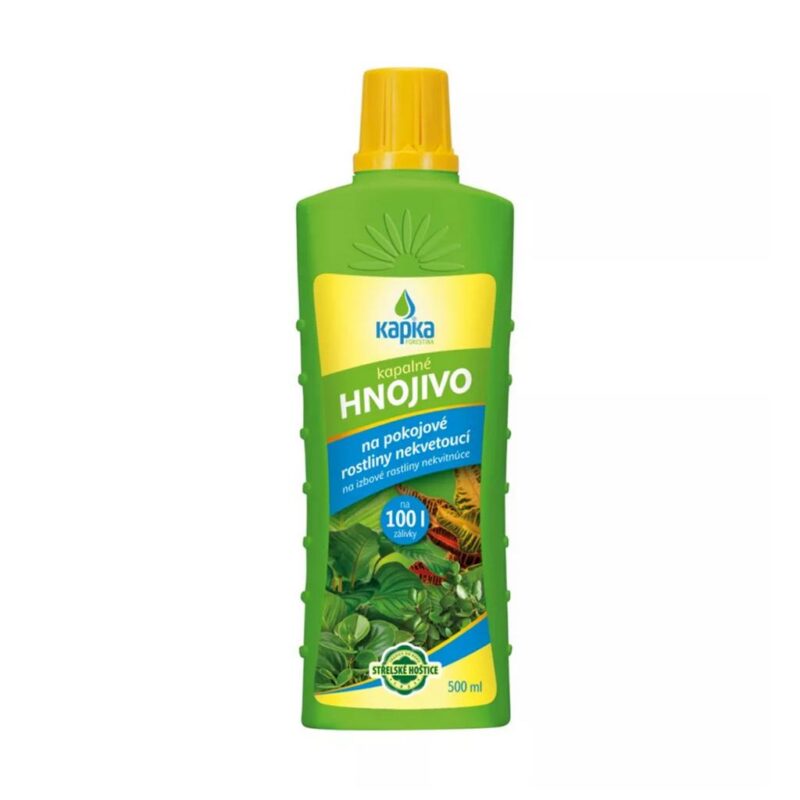 kapka tekute hnojivo pre nekvitnuce izbove rastliny 500ml