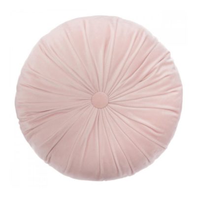 Kulatý dekorativní polštář růžový