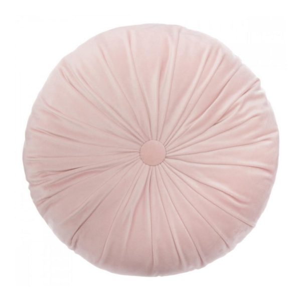 Kulatý dekorativní polštář růžový