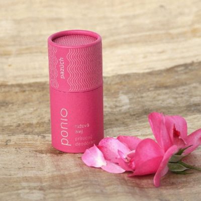 ponio pažích přírodní deodorant růžová dále přírodní antiperspirant účinný proti pocení s květinovou vonou
