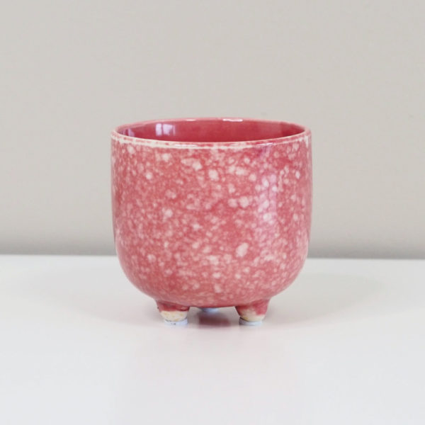 dekorační keramický crepník růžový plantize