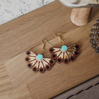 Handmade náušnice Peacock Handmade Nausnice Sina Peacock 3 plantizia.sk Plantizia.cz