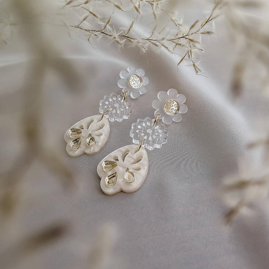 Handmade náušnice Boho flower bride Handmade náušnice Boho flower bride - Obrázek 3