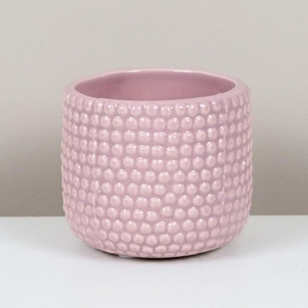 keramický crepnik light pink růžový květináč