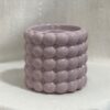 Keramický květináč Bubble lilac 10 cm fialovy pastelovy keramicky kvetinac crepnik leskly