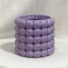 Keramický květináč Bubble violet 10 cm fialovy keramicky kvetinac crepnik leskly