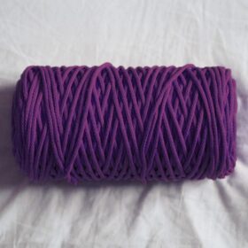 Macramé provázek fialový 3 mm 200 m