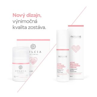 natuint Acne balance cleansing cream pletovy krem proti akne s q10 cistiaci komplex dulcia