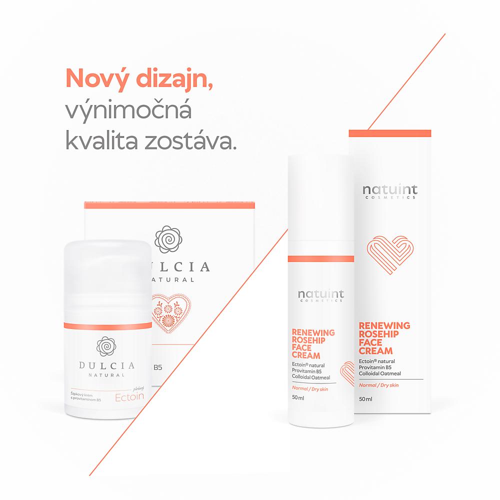 Natuint – Šípkový pleťový krém Ectoin a provitamin B5 50 ml natuint rosehip face cream sipkovy pletovy krem dulcia