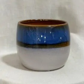 Keramický květináč Aurora blue 6 cm