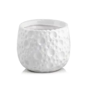 Keramický květináč Moon bílý