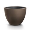 Dřevoplastový květináč s vkladem Ovalite tmavěhnědý tmavěhnědý kvetoinac plastovy velky