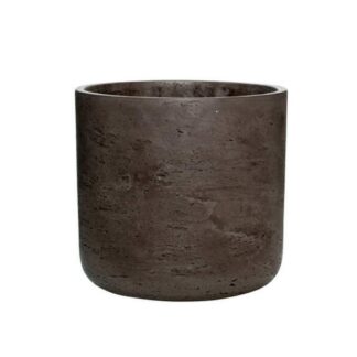 kvetinac charlie chocolate washed hnedy betonovy keramicky