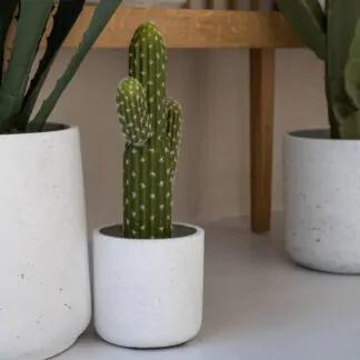 Květináč Charlie white washed kvetinac charlie white washed bily betonovy keramicky