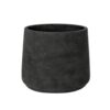 Květináč Patt black washed kvetinac patt black washed cerny antracitovy betonovy keramicky