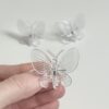 Průhledné klipy na uchycení rostlin motýl 3 ks Průhledné klipy na uchycení rostlin stipce pro prokojovky motyl