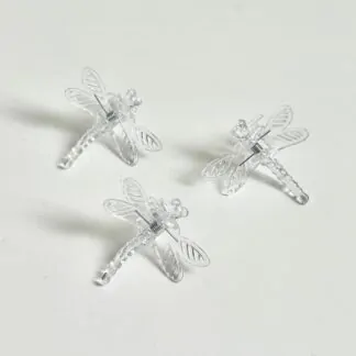 Průhledné klipy na uchycení rostlin vážka 3 ks Průhledné klipy na uchycení rostlin stipce pro prokojovky vazka