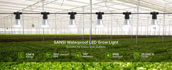 Růstové svítidlo šňůra SANSI LED GROW LIGHT 72W Růstové svítidlo šňůra SANSI LED GROW LIGHT 72W