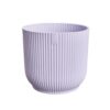 Plastový květináč Premium Stripes lilac plastovy kvetinac lilac fialovy premium stripes