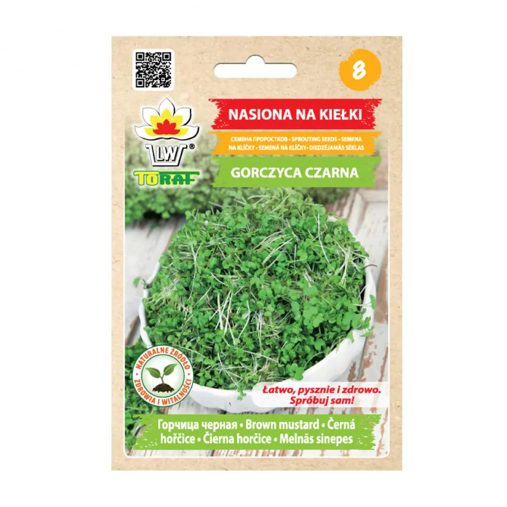 Hořčice černá semínka na klíčení 20 g horcice cerna semena na kliceni microgreens klicky kliceni