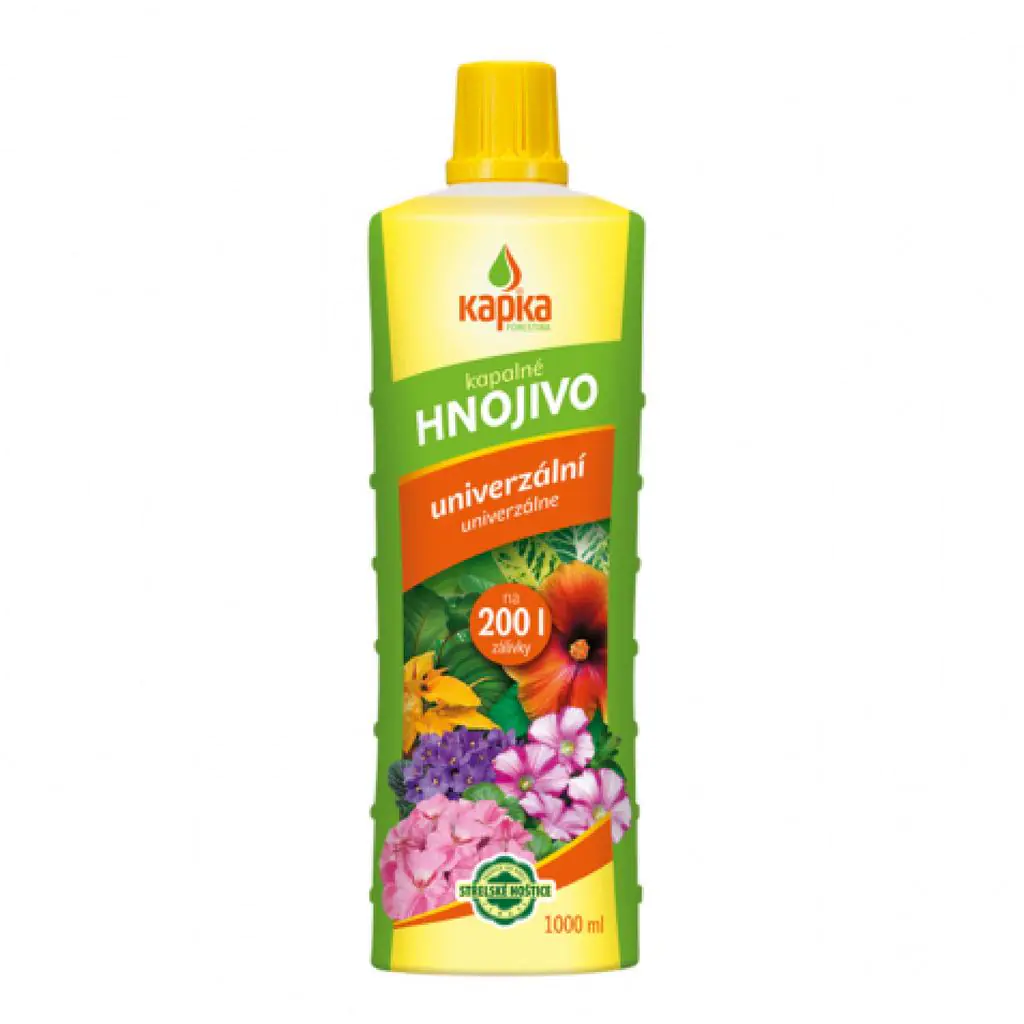 Tekuté hnojivo Kapka univerzální 1 l kapka tekute hnojivo univerzalne pro pokojove i balkonove rostliny