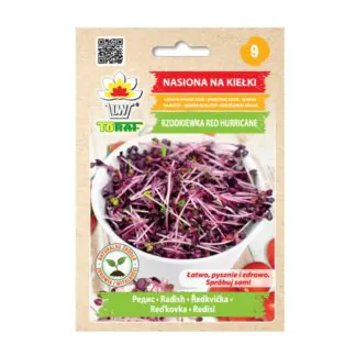 Ředkvička Red Hurricane semínka na klíčení 10 g redkvicka red hurricane semena na kliceni microgreens klicky kliceni