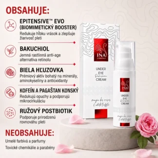 InaEssentials – Oční krém proti stárnutí Rose Eye Lift 15 ml inaessentials oční krém proti stárnutí růže eye lift