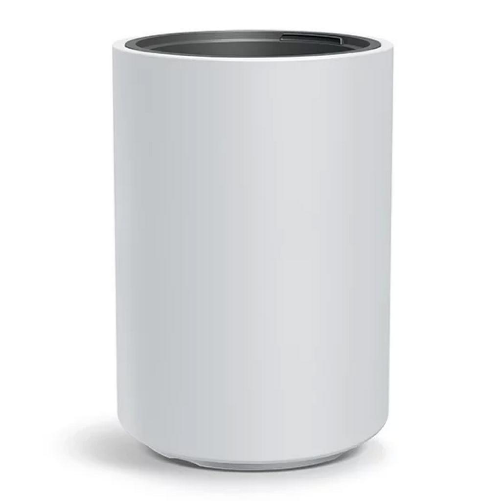 Plastový květináč s vkladem Cylinder Tall bílý plastovy bily kvetinac s vkladem cylinder matny