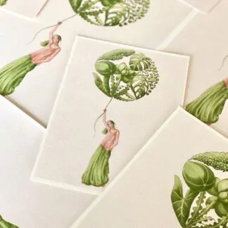 Botanická ilustrace Dívka s balonem wearewind