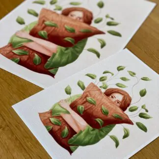 Botanická ilustrace Líný víkend wearewind