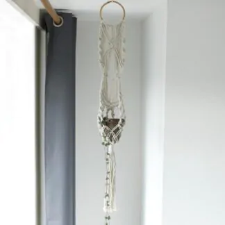 Macramé závěsný držák na květináč
