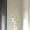 Macramé závěsný držák na květináč Gréta Macramé závěsný držák na květináč