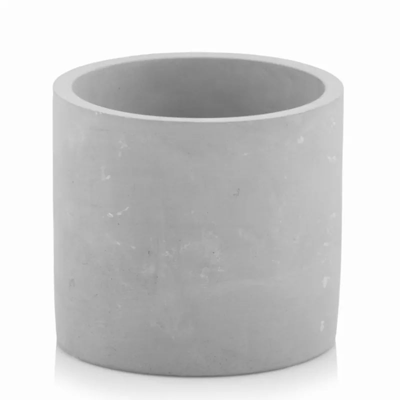betonový květináč sedy dekorativní crepník concrete plantizia