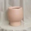 Keramický květináč Blush keramický crepník růžový květináč