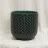 Keramický květináč Emerald keramicky crepnik květinac obal na květinac zeleny modry elegantni