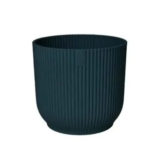 Plastovy kvetinac Premium Stripes modry elho vibes fold