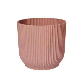 Plastovy kvetinac Premium Stripes ruzovy elho vibes fold