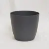 Plastový květináč antracitový matný plastový květináč antracitovy matný sedy tmavý crepnik