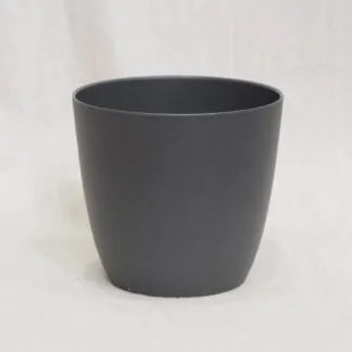 plastový květináč antracitovy matný sedy tmavý crepnik