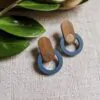 Handmade náušnice Kruhy blue Handmade Nausnice Sina Kruhy Blue plantizia.sk Plantizia.cz