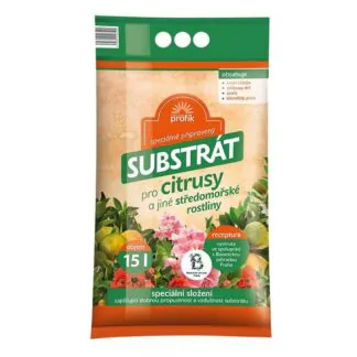 profik substrat pro citrusy a středomořské rostliny 15l forestina
