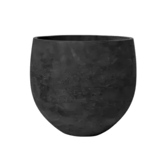 kvetinac orb black washed cerny antracitovy betonovy keramicky