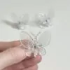 Průhledné klipy na uchycení rostlin motýl 3 ks Průhledné klipy na uchycení rostlin stipce pro prokojovky motyl